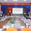 Quang cảnh buổi làm việc. (Ảnh: Tuấn Kiệt/TTXVN)