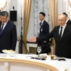 Tổng thống Nga Vladimir Putin và Tổng Bí thư, Chủ tịch Trung Quốc Tập Cận Bình tại Hội nghị BRICS (Nguồn: Kremlin)