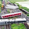 Hiện trường vụ tai nạn tàu hỏa tại Chennai (Ấn Độ), ngày 12/10/2024. (Ảnh: ANI/TTXVN)