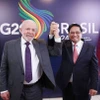 Thủ tướng Phạm Minh Chính hội đàm Tổng thống Brazil Luiz Inácio Lula da Silva. (Ảnh: Dương Giang/TTXVN)