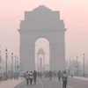 Khói mù ô nhiễm bao phủ bầu trời tại New Delhi (Ấn Độ), ngày 19/10/2024. (Ảnh: ANI/TTXVN)
