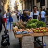 Trên một tuyến phố ở thủ đô La Habana, Cuba. (Ảnh: AFP/TTXVN)