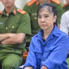Bị cáo Nguyễn Ngọc Dung (tức Dung "Thà") tại phiên tòa. (Ảnh: TTXVN phát) 