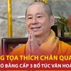 Bản tin 60s: Thượng tọa Thích Chân Quang không có bằng cấp 3 bổ túc văn hóa