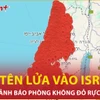8+ Điểm nóng: Bản đồ báo động Israel "đỏ rực" trong cơn mưa tên lửa bắn từ Iran
