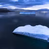 Băng trôi trên Vịnh Baffin ở gần Pituffik, Greenland. (Ảnh: AFP/TTXVN)