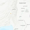 Địa điểm xảy ra động đất tại Pakistan. (Nguồn: USGS)