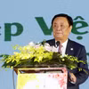 Bộ trưởng Bộ Nông nghiệp và Phát triển nông thôn Lê Minh Hoan phát biểu. (Ảnh: Văn Đức/TTXVN)