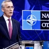 Tổng Thư ký NATO Jens Stoltenberg trong cuộc họp báo tại Hội nghị Ngoại trưởng Hội đồng Bắc Đại Tây Dương tại Brussels, Bỉ ngày 5/4/2023. (Ảnh: AFP/TTXVN)