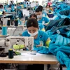 Các doanh nghiệp dệt may Việt Nam phải đương đầu với nhiều khó khăn trong năm 2023. (Ảnh: Trần Việt/TTXVN)
