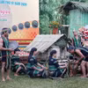 Đoàn nghệ nhân huyện Lắk trình diễn tái hiện trích đoạn Lễ cúng rước hồn lúa về kho của dân tộc Mnông Gar tại Lễ bế mạc. (Ảnh: Hoài Thu/TTXVN)