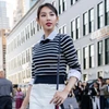 Hoa hậu Thùy Tiên vừa có chuyến tham dự New York Fashion Week. (Ảnh: CTV/Vietnam+)