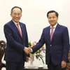 Phó Thủ tướng Lê Minh Khái tiếp Phó Thủ tướng kiêm Bộ trưởng Kinh tế và Tài chính Hàn Quốc Choo Kyung-ho. (Ảnh: An Đăng/TTXVN)