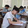 Thí sinh dự thi Tốt nghiệp Trung học Phổ thông. (Ảnh: Bích Huệ/TTXVN)