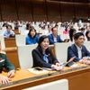 Các đại biểu Quốc hội biểu quyết chiều nay, 28/11. (Ảnh: CTV/Vietnam+)
