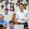 Đại biểu Lại Văn Hoàn đề nghị tăng tỷ lệ vốn Nhà nước lên 80%. (Ảnh: CTV/Vietnam+)