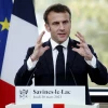 Tổng thống Pháp Emmanuel Macron phát biểu tại một sự kiện ở Savines-Le-Lac, Pháp, ngày 30/3/2023. (Ảnh: AFP/TTXVN)
