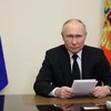 Tổng thống Nga Vladimir Putin phát biểu tại cuộc họp ở Moskva. (Ảnh: AFP/TTXVN)