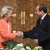 Tổng thống Ai Cập Abdel-Fattah El-Sisi và Chủ tịch Ủy ban châu Âu (EC) Ursula von der Leyen. (Nguồn: EU)