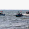 Lực lượng Bảo vệ Bờ biển Yemen tuần tra trên Biển Đỏ ngày 4/1/2024. (Ảnh: AFP/TTXVN)