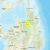 Ví trí xảy ra trận động đất ở Philppines. (Nguồn: USGS)