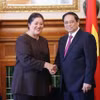 Thủ tướng Phạm Minh Chính hội kiến Toàn quyền New Zealand Dame Cindy Kiro ngày 11/3/2024. (Ảnh: Dương Giang/TTXVN)