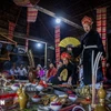Mo Mường là hoạt động diễn xướng dân gian được thể hiện trong các nghi lễ gắn với đời sống tín ngưỡng tâm linh của người Mường. (Ảnh: Trọng Đạt/TTXVN)