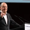 Thủ tướng Đức Olaf Scholz phát biểu tại một sự kiện ở Frankfurt am Main ngày 24/10/2023. (Ảnh: AFP/TTXVN)