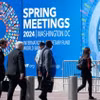 Trụ sở Quỹ Tiền tệ Quốc tế (IMF) ở Washington DC., Mỹ. (Ảnh: THX/TTXVN)