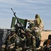 Binh sỹ Niger tuần tra tại khu vực Diffa, Đông Nam nước này. (Ảnh: AFP/TTXVN)
