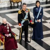 Nữ Hoàng Margrethe II vàThái tử Frederik cùng phu nhân, Công nương Mary. (Ảnh: AP)