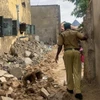 Nhà tù bị hư hại do mưa lớn. (Nguồn: Cơ quan quản lý nhà tù Nigeria)