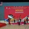 Lễ thượng cờ và trao huy chương cho các vận động viên. (Ảnh: Trần Lê Lâm/TTXVN)