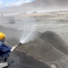 Bãi xỉ tại Nhà máy nhiệt điện Vĩnh Tân 2. (Ảnh: Nguyễn Thanh/TTXVN)