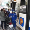 Một điểm bán xăng của Petrolimex tại Hà Nội. (Ảnh: Đức Duy/Vietnam+)