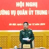 Đại tướng Phan Văn Giang chủ trì Hội nghị Thường vụ Quân ủy Trung ương. (Nguồn: Quân đội Nhân dân)