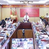 Quang cảnh hội nghị tại Ban Tổ chức Trung ương. (Ảnh: Phương Hoa/TTXVN)