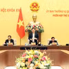 Chủ tịch Quốc hội Vương Đình Huệ phát biểu bế mạc Phiên họp thứ 30 của Ủy ban Thường vụ Quốc hội. (Ảnh: An Đăng/TTXVN)