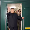 Nhà lãnh đạo Triều Tiên Kim Jong-un lên chuyến tàu tới Nga, khởi hành tại nhà ga ở Bình Nhưỡng, ngày 10/9/2023. (Ảnh: KCNA/TTXVN)