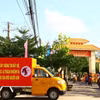 Tuyên truyền sâu rộng về mục đích, ý nghĩa và tầm quan trọng của cuộc Tổng điều tra dân số và nhà ở năm 2019. (Ảnh: Kim Há - TTXVN)