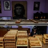 Đóng gói xì gà tại nhà máy Cohiba ở Havana, Cuba, ngày 8/9/2022. (Ảnh: AFP/TTXVN)