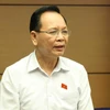 Đại biểu Quốc hội tỉnh Đắk Nông Ngô Thanh Danh phát biểu ý kiến. (Ảnh: Phương Hoa/TTXVN)