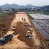 Nhà thầu thi công một đoạn tuyến cao tốc Bắc-Nam giai đoạn 2017-2020. (Ảnh: Huy Hùng/Vietnam+)