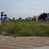 Khu vực đất đấu giá ở xã Thanh Cao, huyện Thanh Oai, thành phố Hà Nội. (Ảnh: Hùng Võ/Vietnam+)