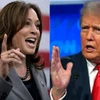 Phó Tổng thống Mỹ Kamala Harris (trái) và cựu Tổng thống Donald Trump. (Ảnh: AP/TTXVN)