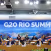 Các đại biểu tham dự Hội nghị thượng đỉnh G20 ở Rio de Janeiro, Brazil. (Ảnh: ANI/TTXVN)