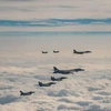 Cuộc tập trận có sự tham gia của ít nhất một máy bay ném bom B-1B. (Nguồn: Yonhap)