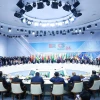 Phiên toàn thể Hội nghị các Nhà lãnh đạo Nhóm BRICS mở rộng. (Ảnh: Dương Giang/TTXVN)