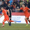 Tuyển Việt Nam đứng trước cơ hội sớm vào bán kết AFF Cup 2024. (Ảnh: Minh Quyết/TTXVN)