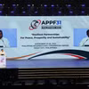 Chủ tịch Hạ viện Philippines Martin Romualdez phát biểu tại Lễ khai mạc diễn đàn APPF31. (Ảnh: Lê Dương/TTXVN)